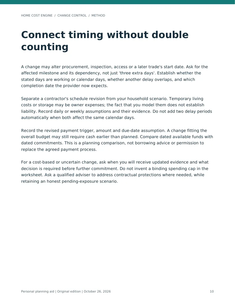 Actual PDF page: Case 3: approved value versus forecast